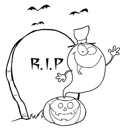 Spook tombstone stock vector illustration and royalty free spook tombstone clipart