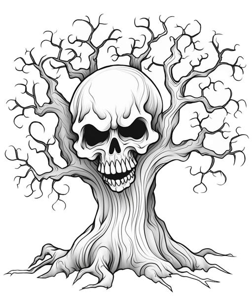 Free printable halloween coloring pages list