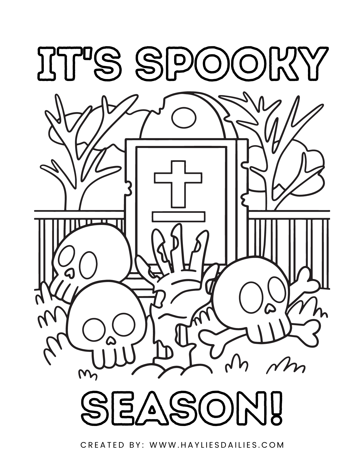 Free printable halloween coloring and activity pages for kids â haylies dailies