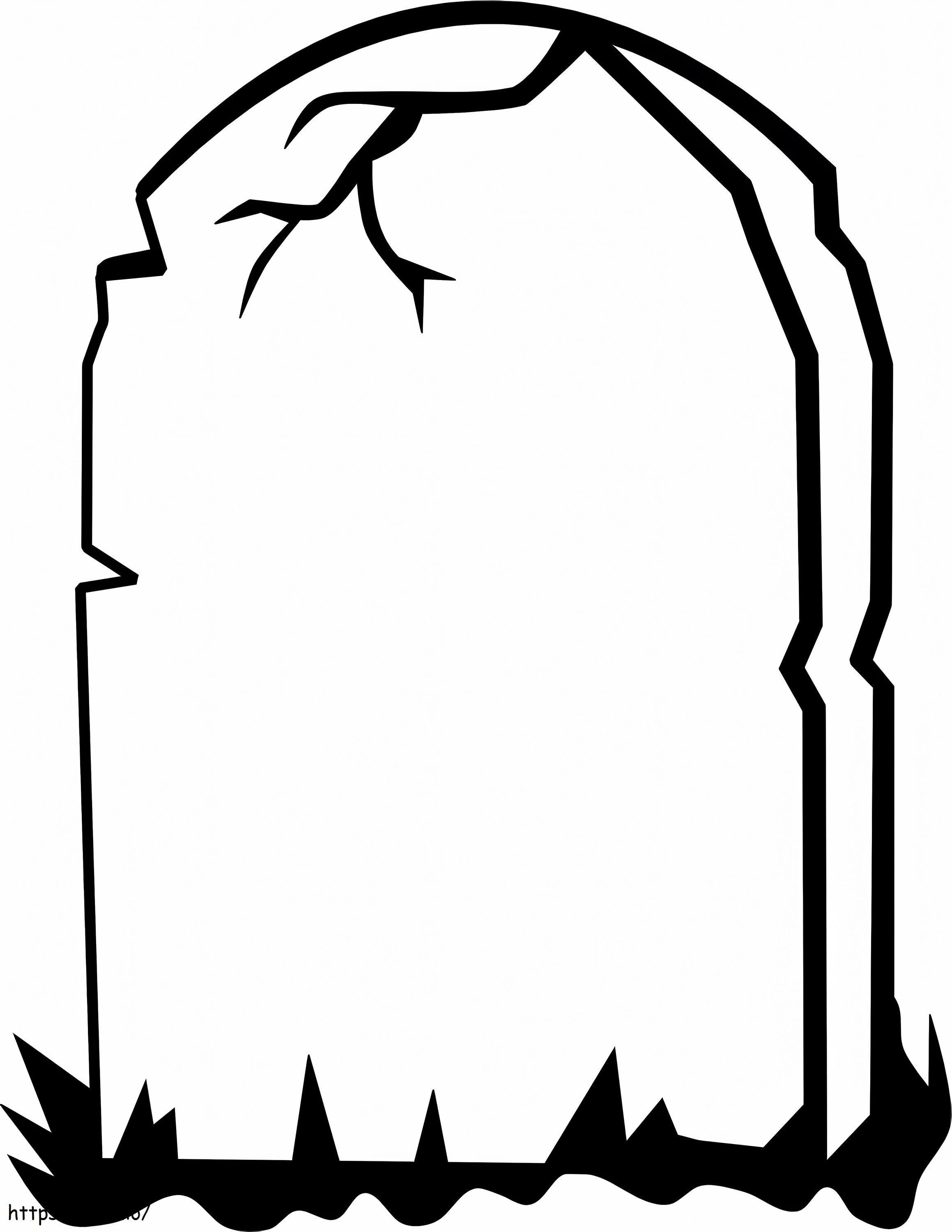 Tombstone coloring page