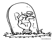 Graveyard coloring pages