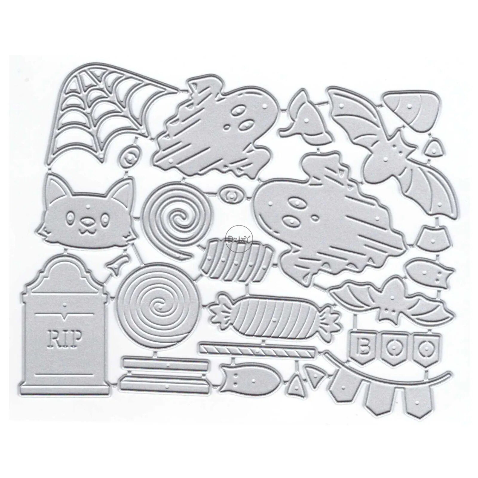 Dzixy halloween ghot tombtone metal cutting die for card making paper emboing die cut et craft new template tencil