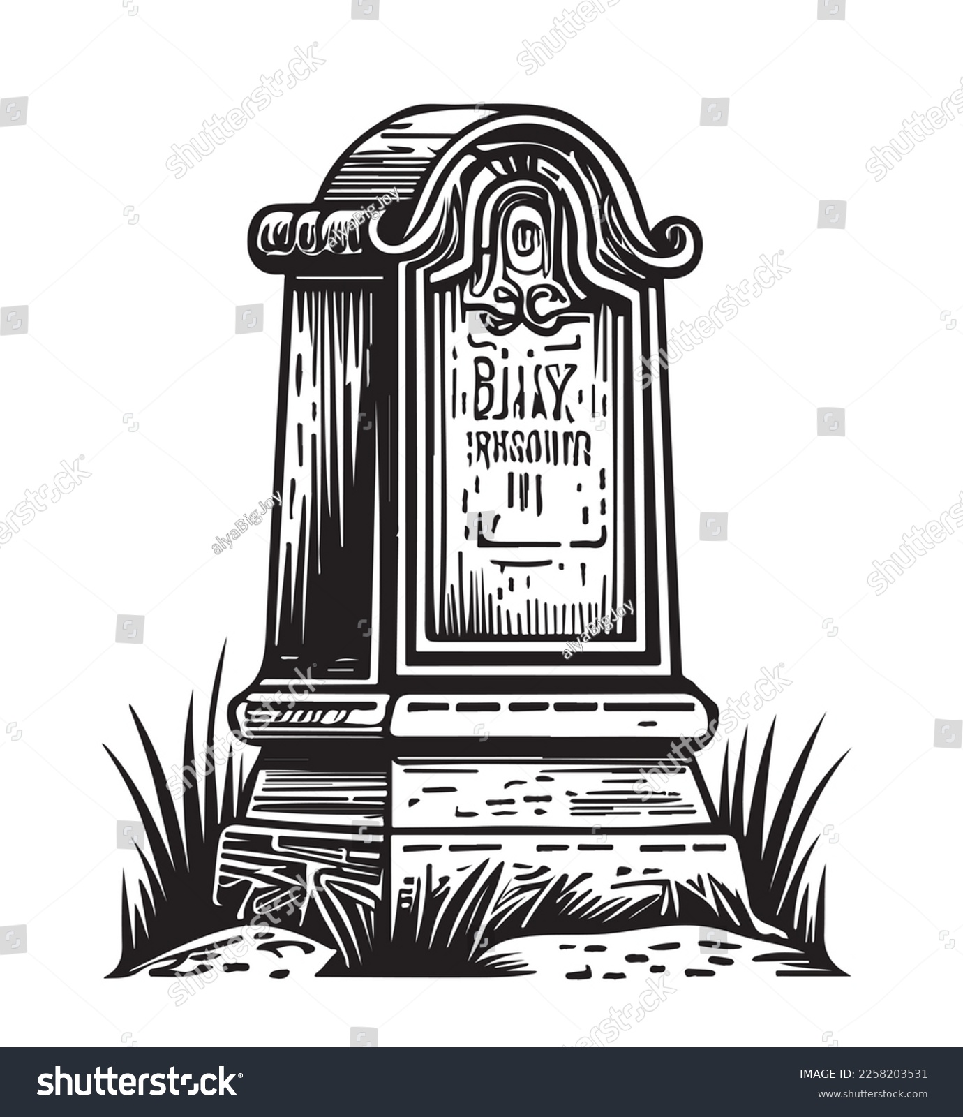 Tombstone line images stock photos d objects vectors