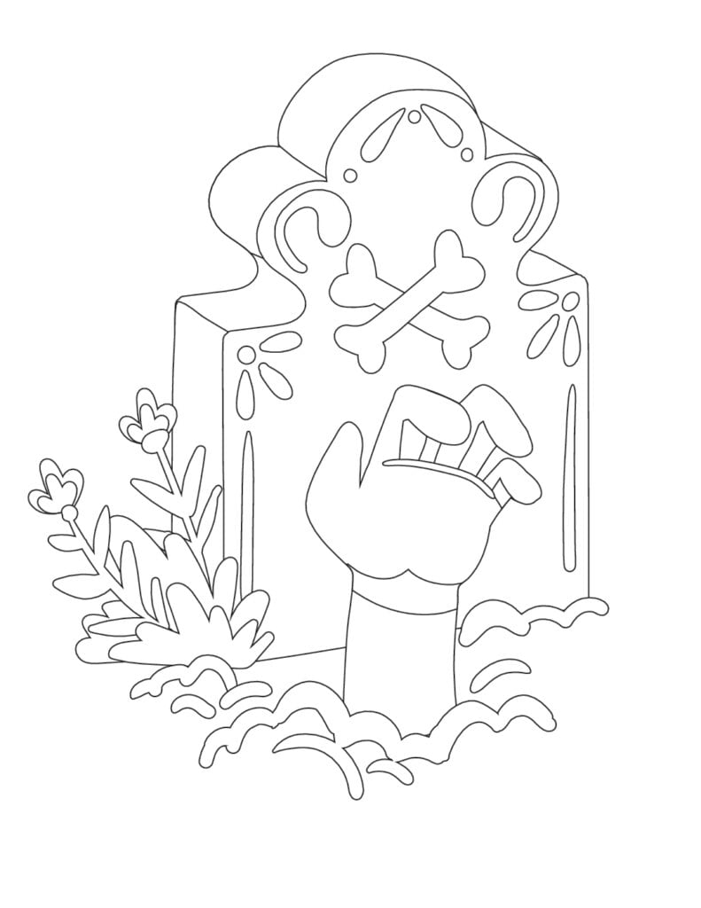 Free printable scary halloween coloring pages