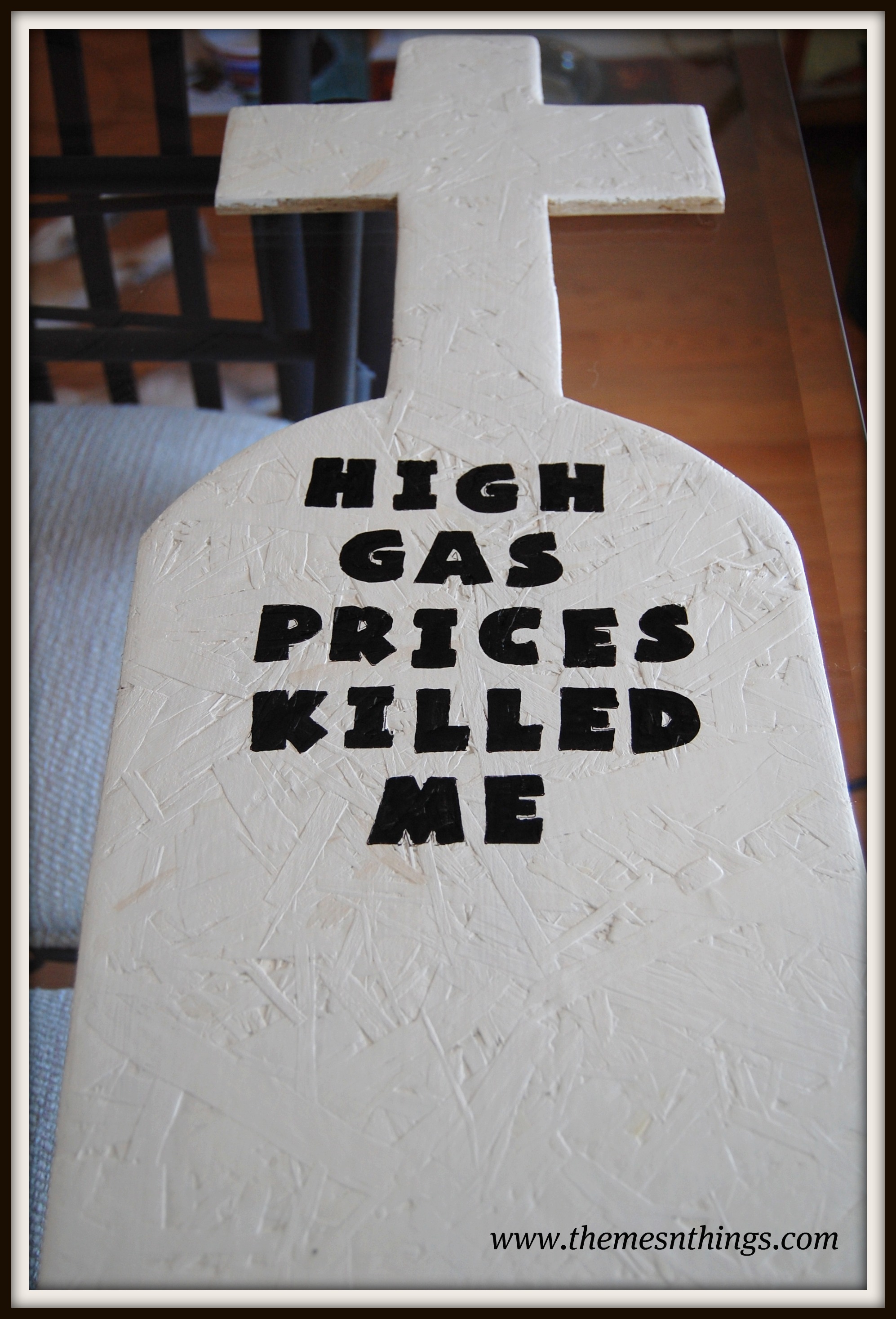 Diy how to stencil on tombstones
