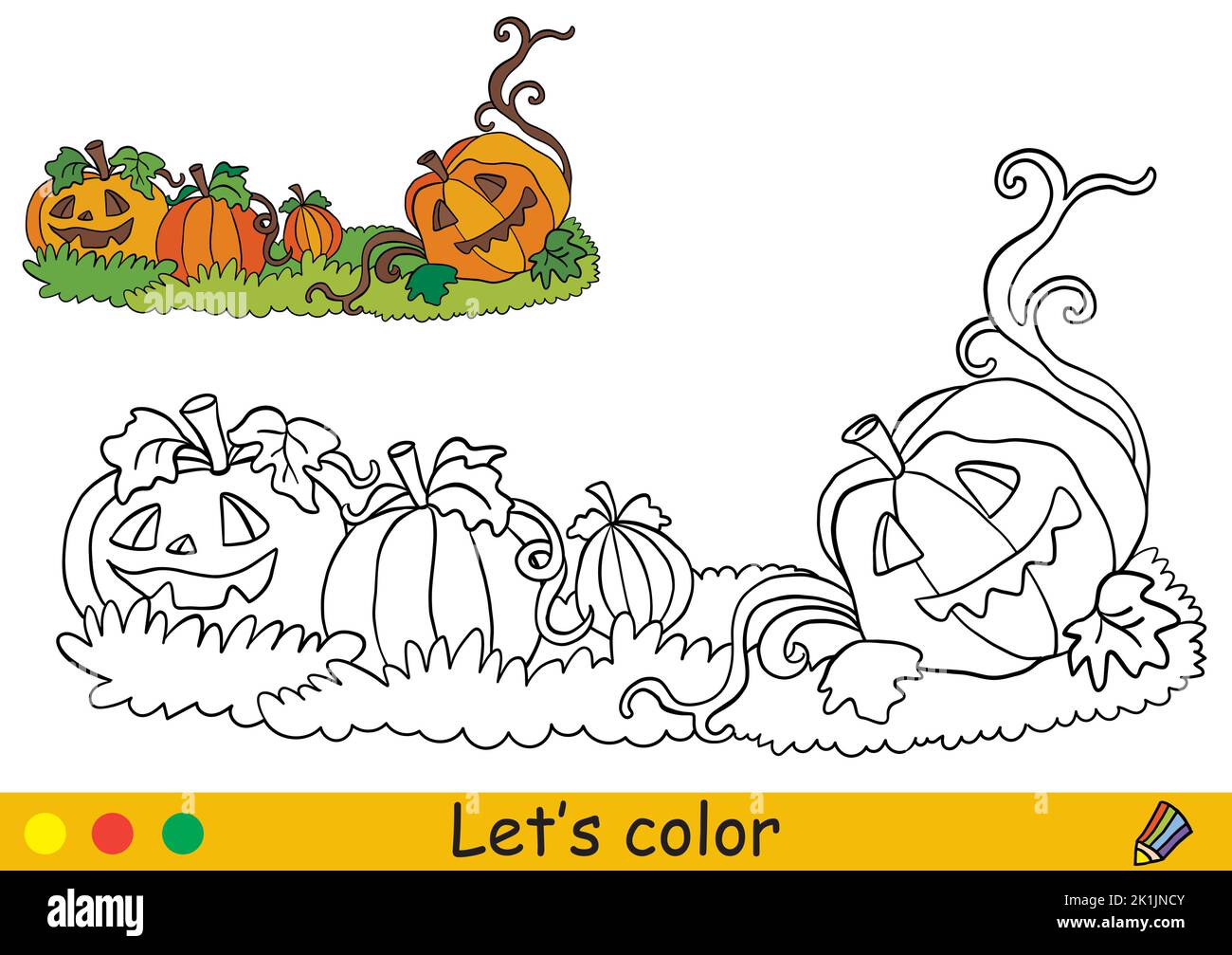 Halloween coloring hi