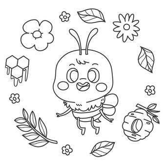 Page bung tomo line art character images