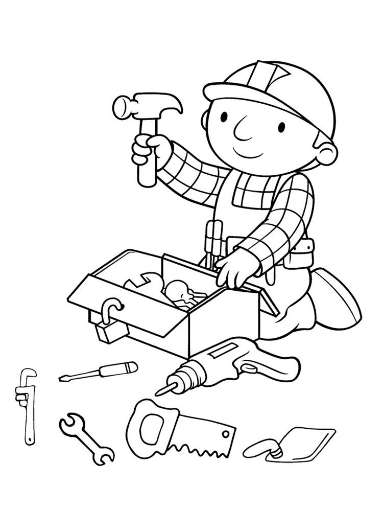 Tools coloring pages