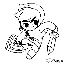 Toon link sketch by felixblobdev on