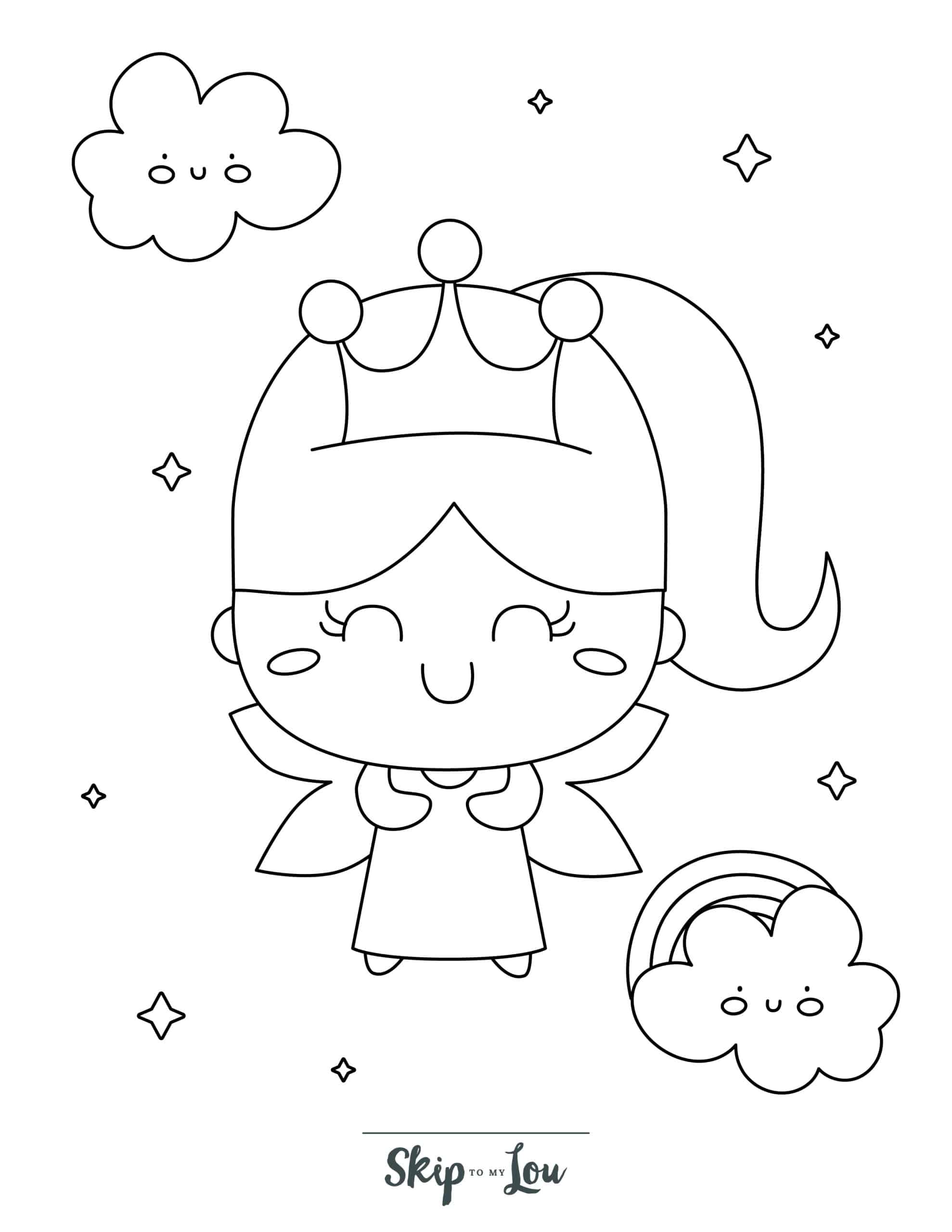 Fairy coloring pages