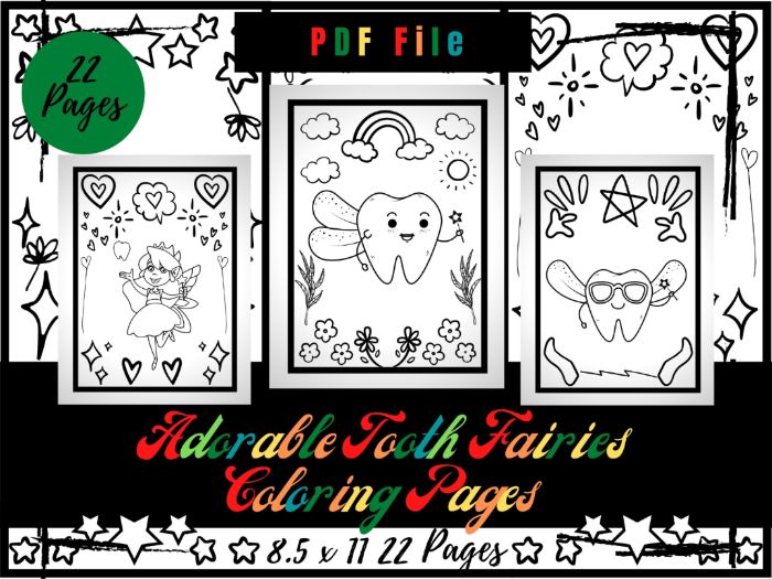 Adorable tooth fairy colouring pages printable tooth fairies colouring sheets pdf teaching resources