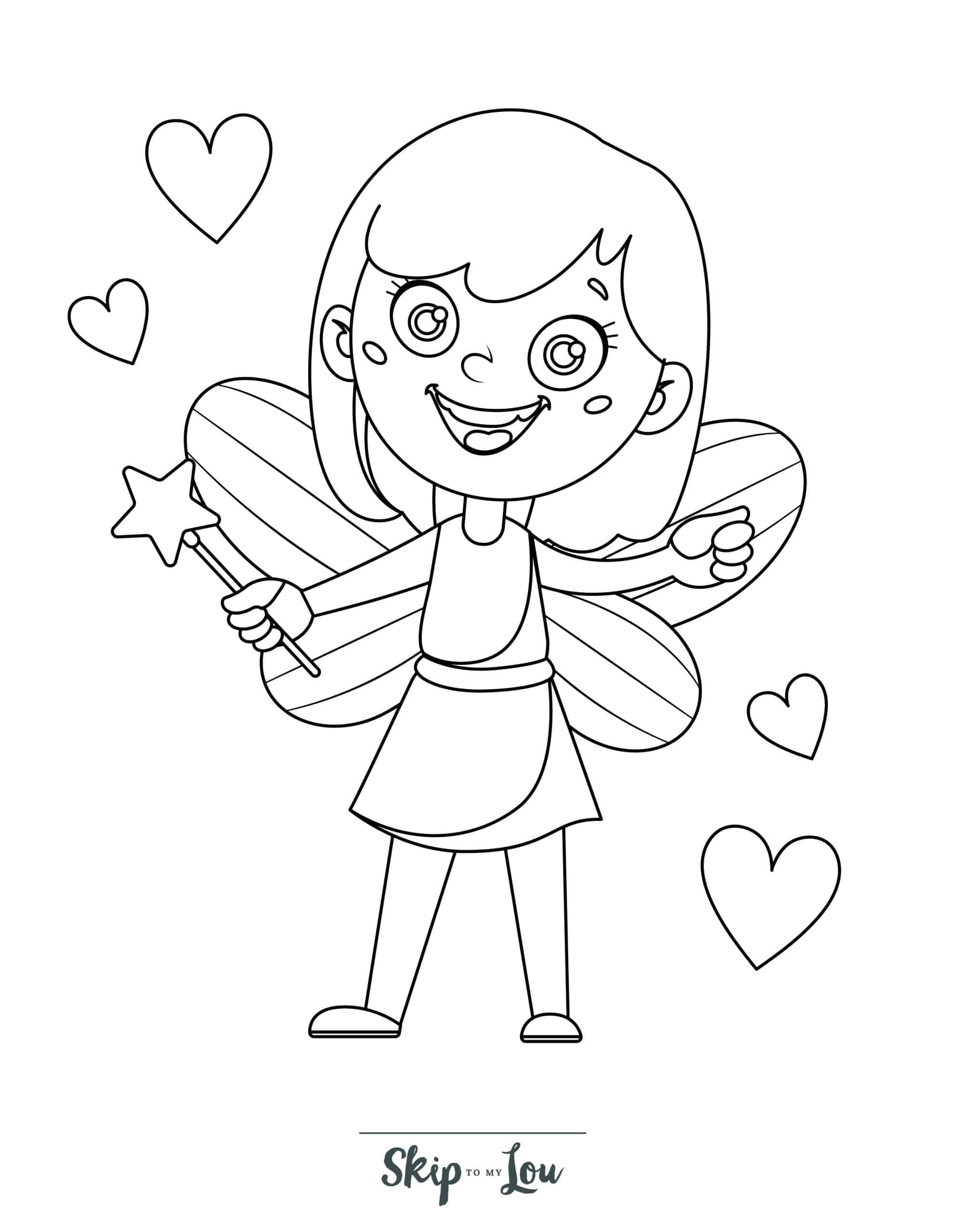 Fairy coloring pages