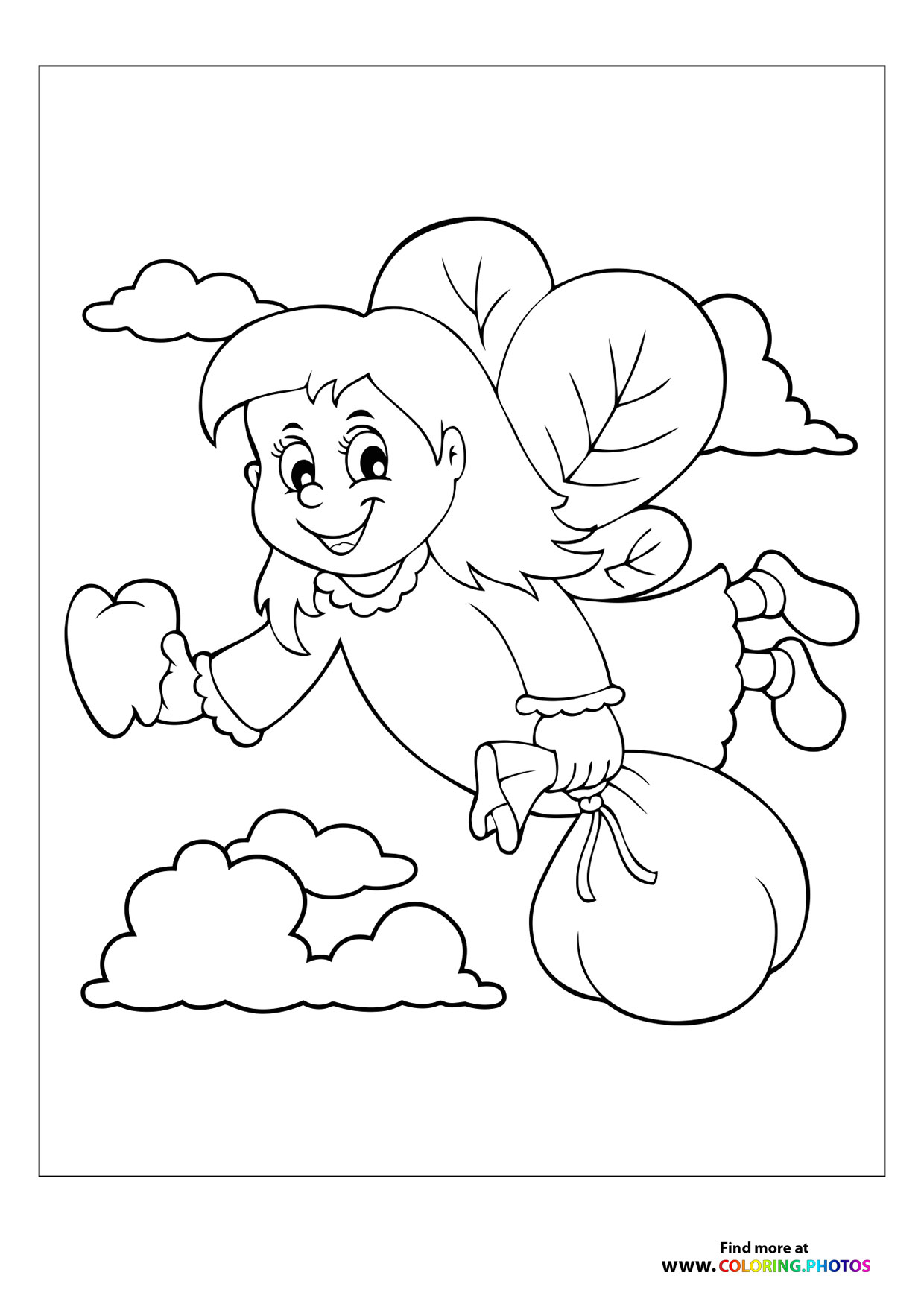 Tooth fairy bringing presents