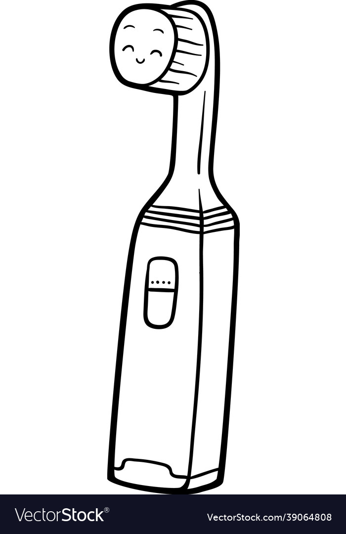 Coloring book electric toothbrush royalty free vector image