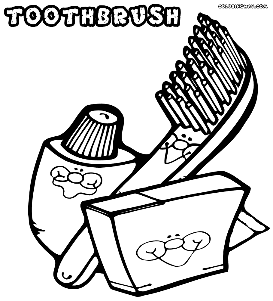 Toothbrush coloring pages coloring pages to download and print