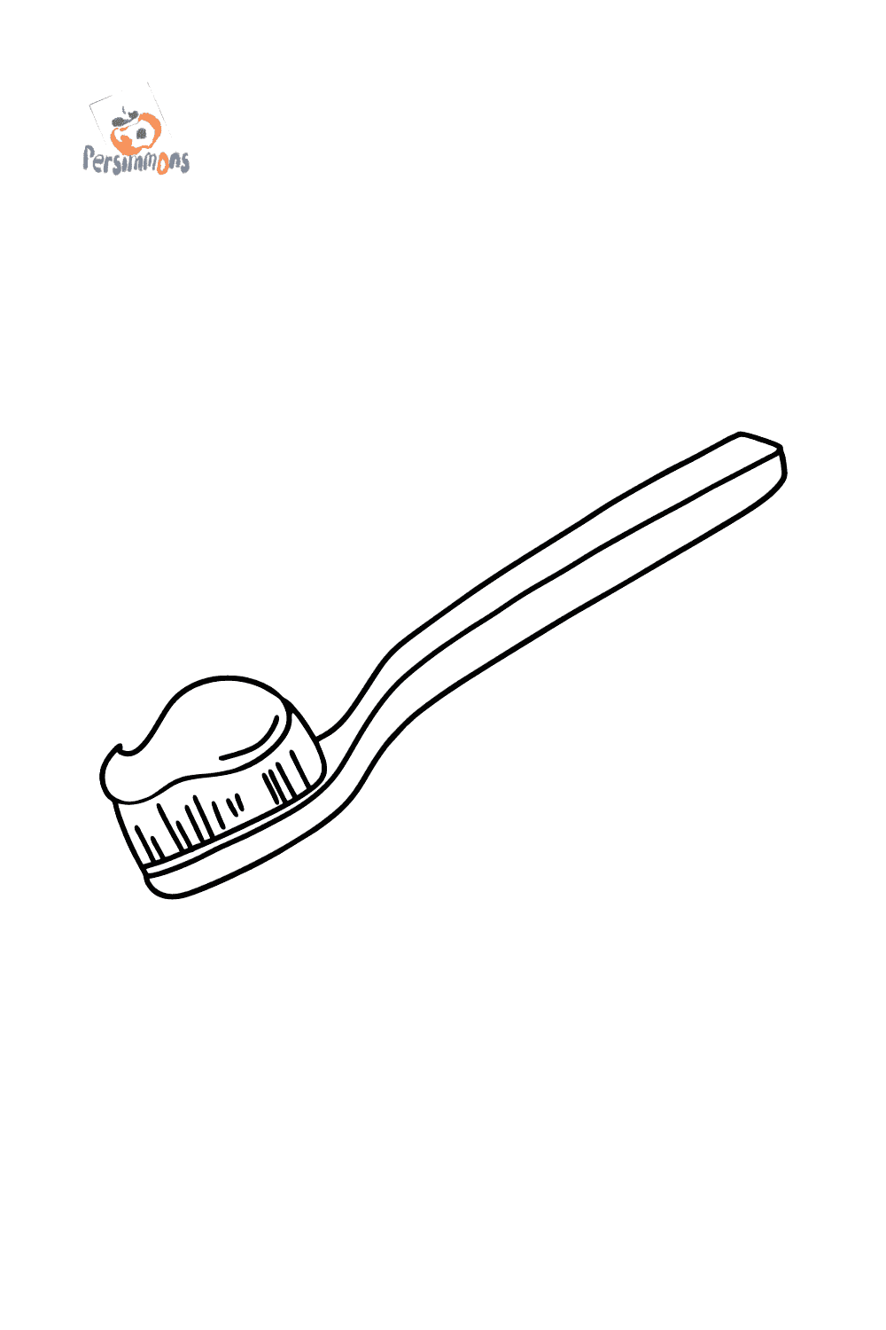 Toothbrush coloring page â for kids online or printable for free