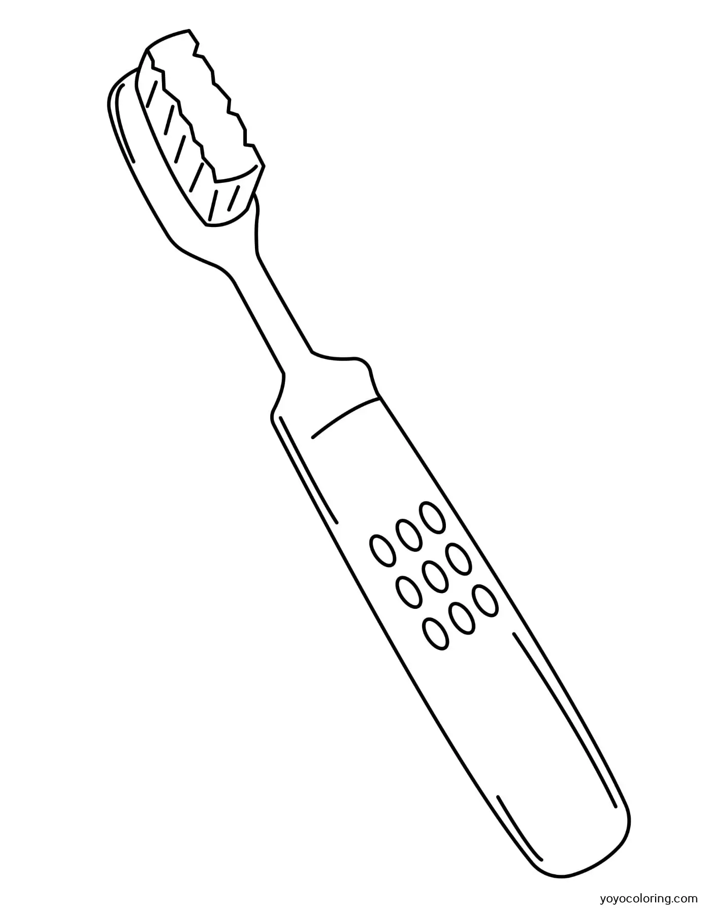 Toothbrush coloring pages á printable painting template