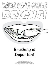 Dentist coloring pages