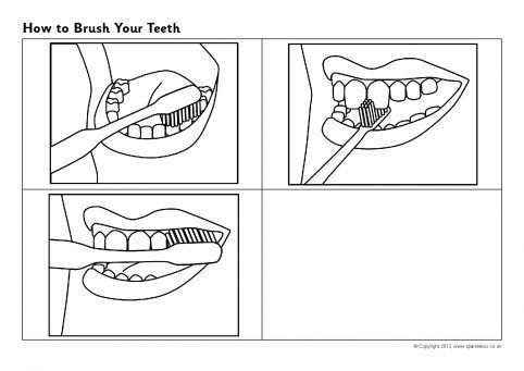 How to brush your teeth sequencing sheets sb