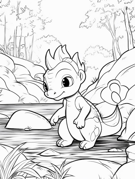Page dragon coloring sheet pictures