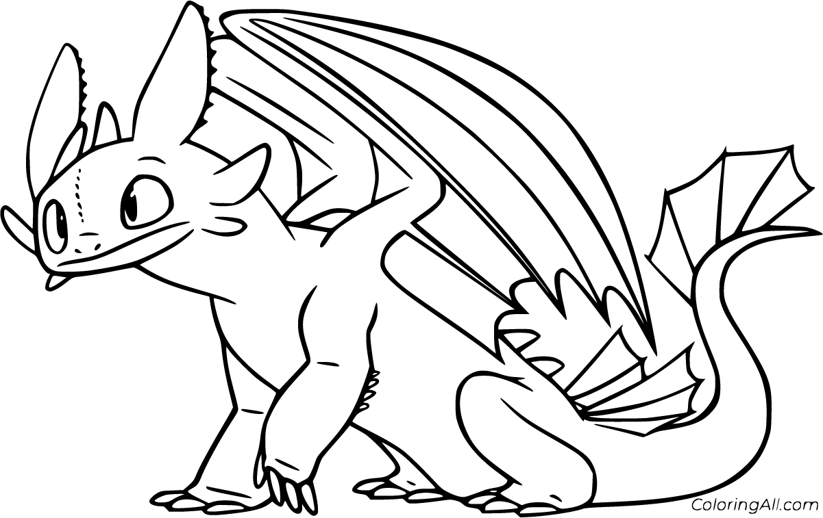 How to train your dragon coloring pages