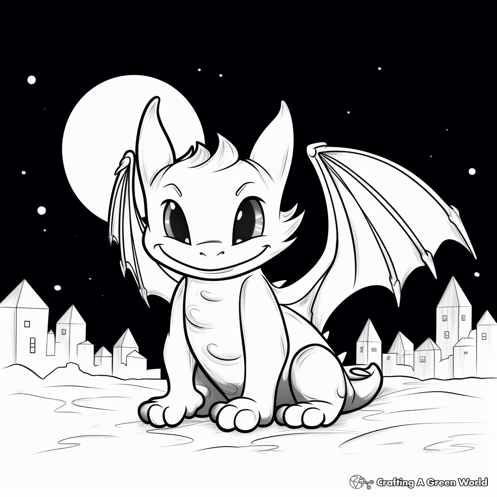 Night fury coloring pages