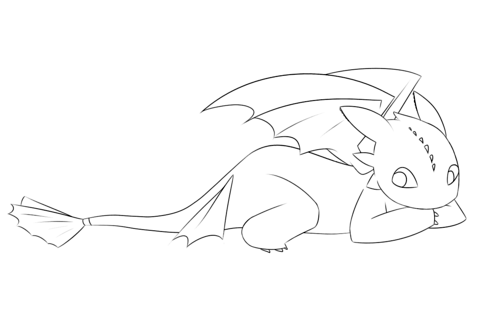 Cute toothless coloring page free printable coloring pages