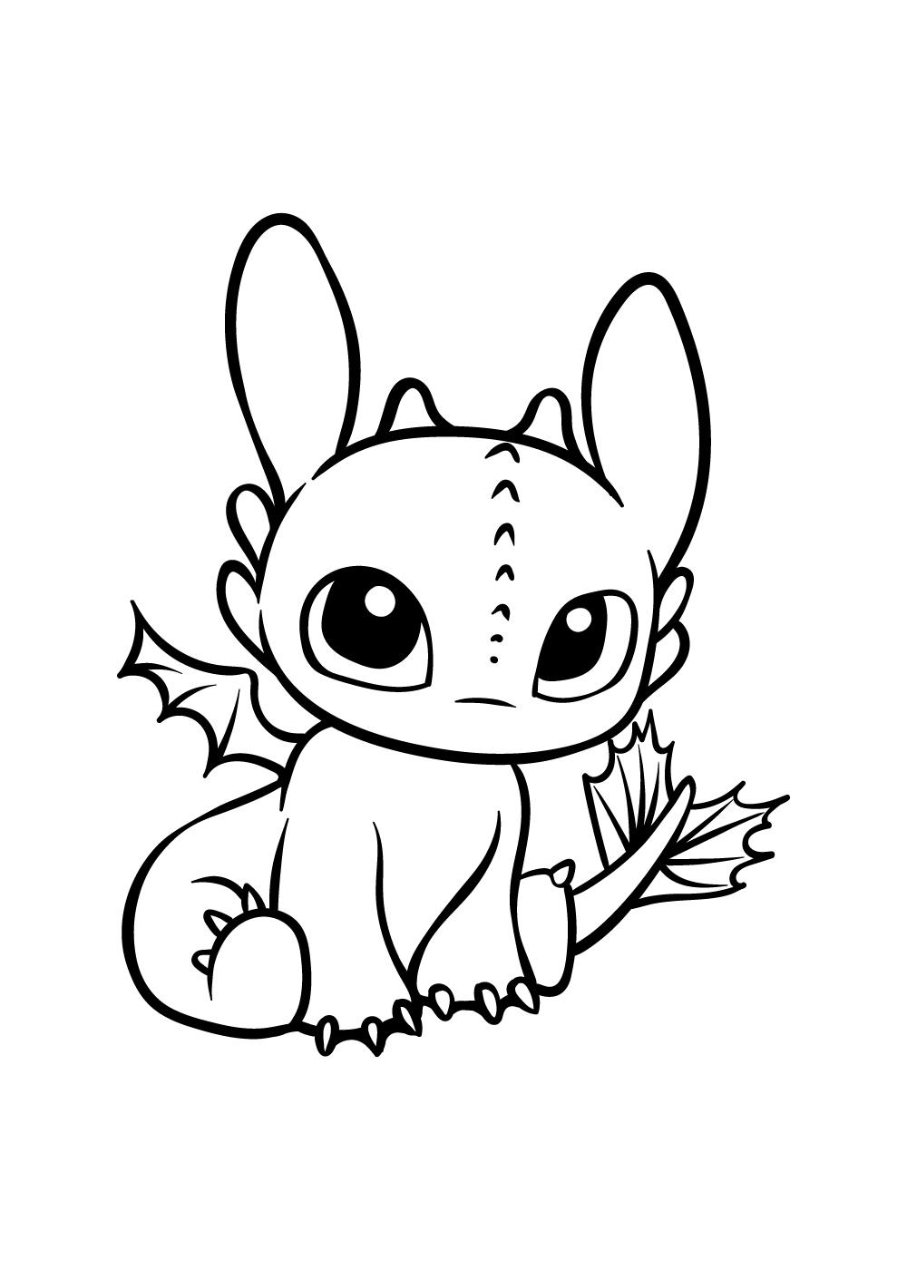Magic of toothless with our free printable coloring pages