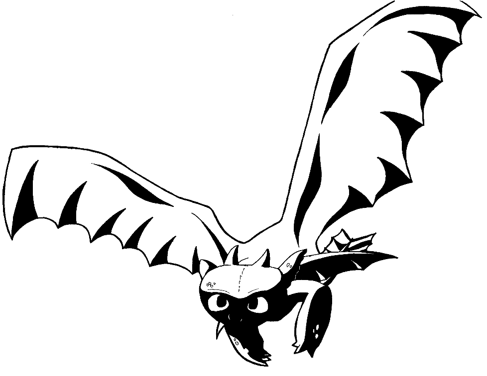 Toothless flying by zalfurius on