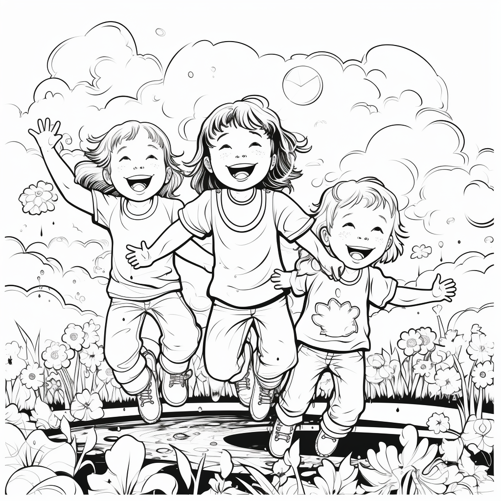 Joy coloring page