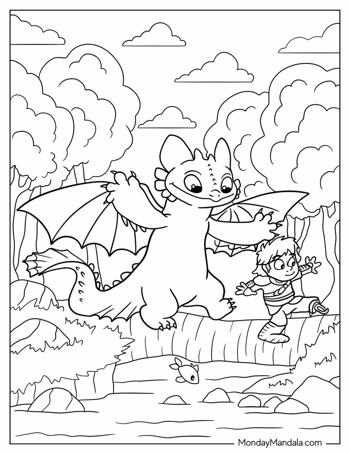 How to train your dragon coloring pages free pdfs
