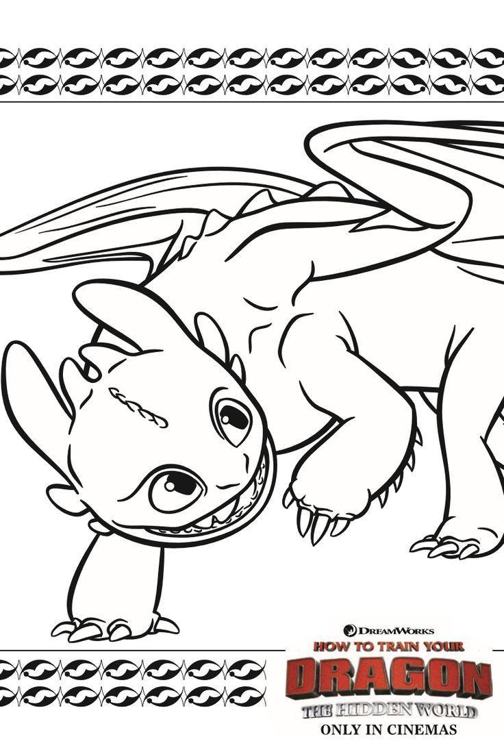 Magic of toothless with our free printable coloring pages