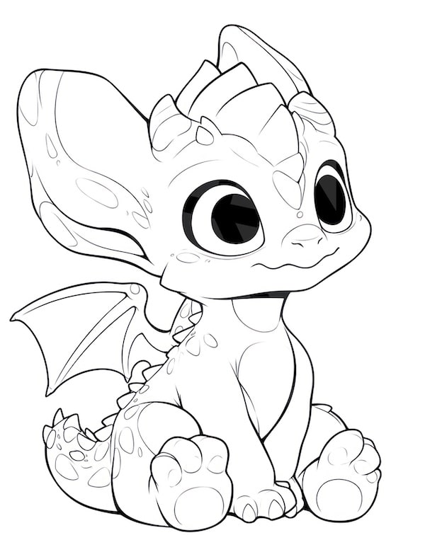 Majestic dragon coloring pages for kids and adults
