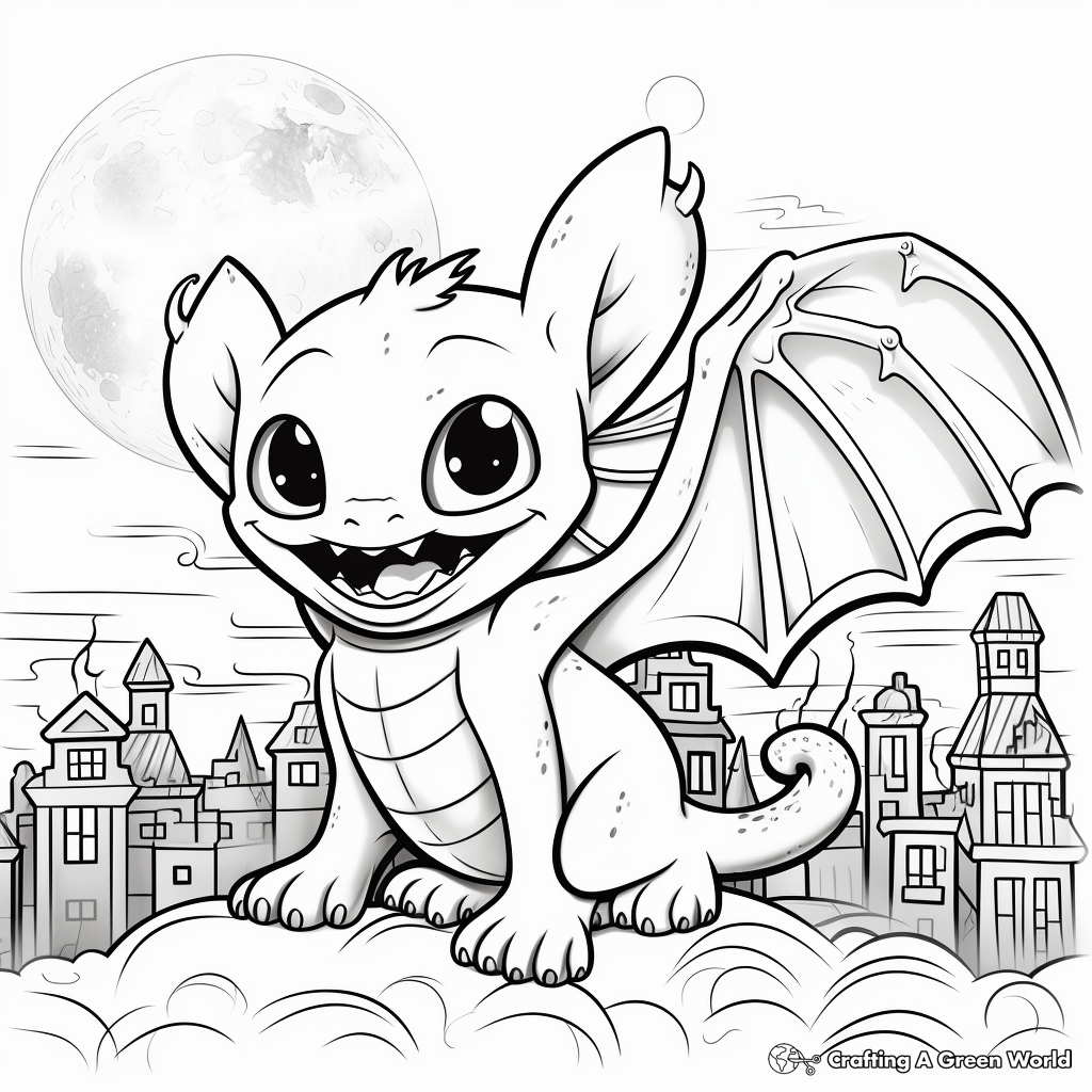 Night fury coloring pages