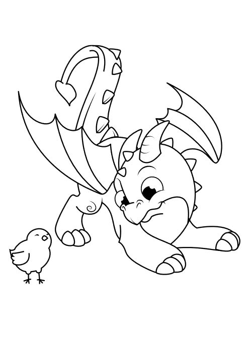 Dragon colouring book â cute colouring for young children made by teachers