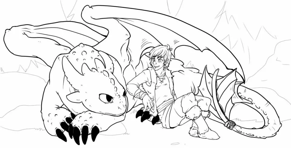Toothless malvorlagen