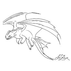 How to train your dragon coloring pages