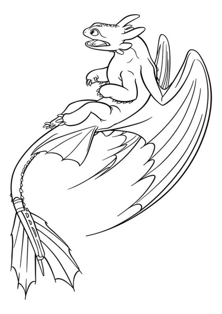 Free easy to print how to train your dragon coloring pages
