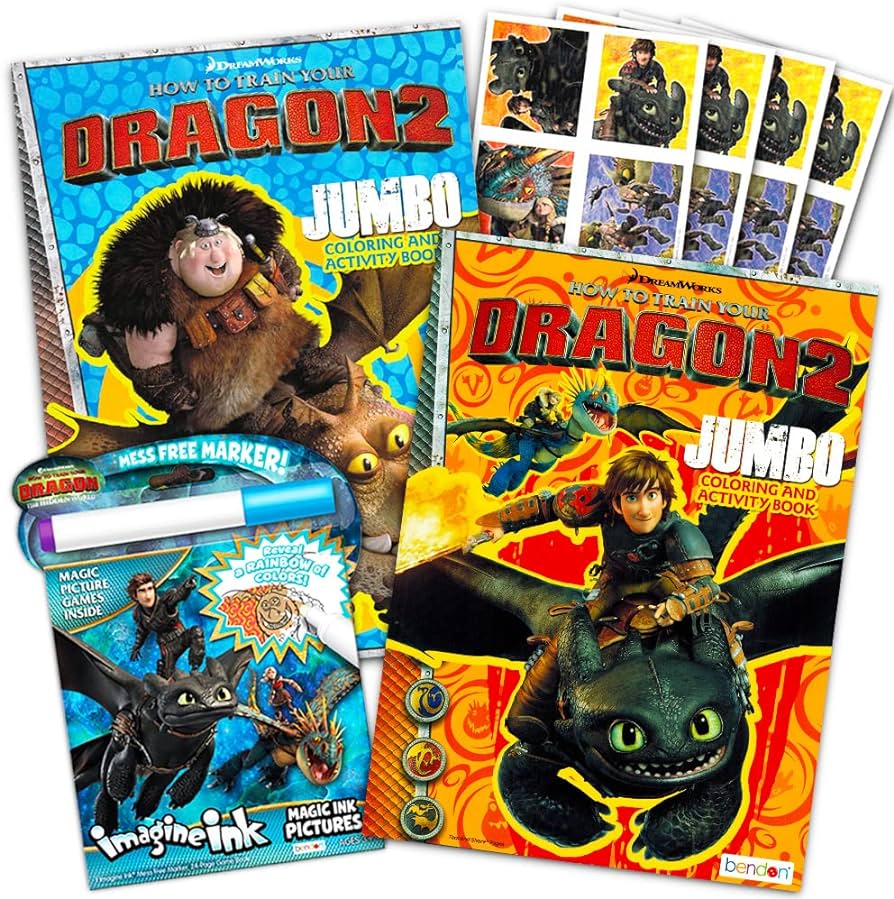 How to train your dragon ultimate coloring and activity super set