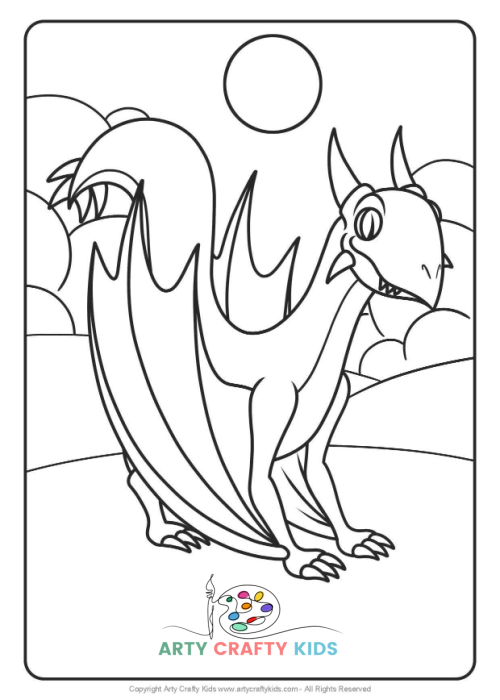 Dragon coloring pages