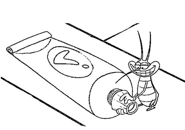 Joey and toothpaste coloring pages
