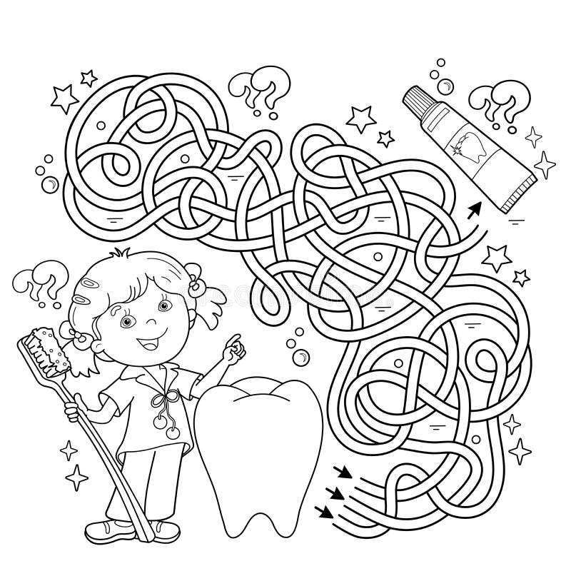 Toothbrush coloring stock illustrations â toothbrush coloring stock illustrations vectors clipart