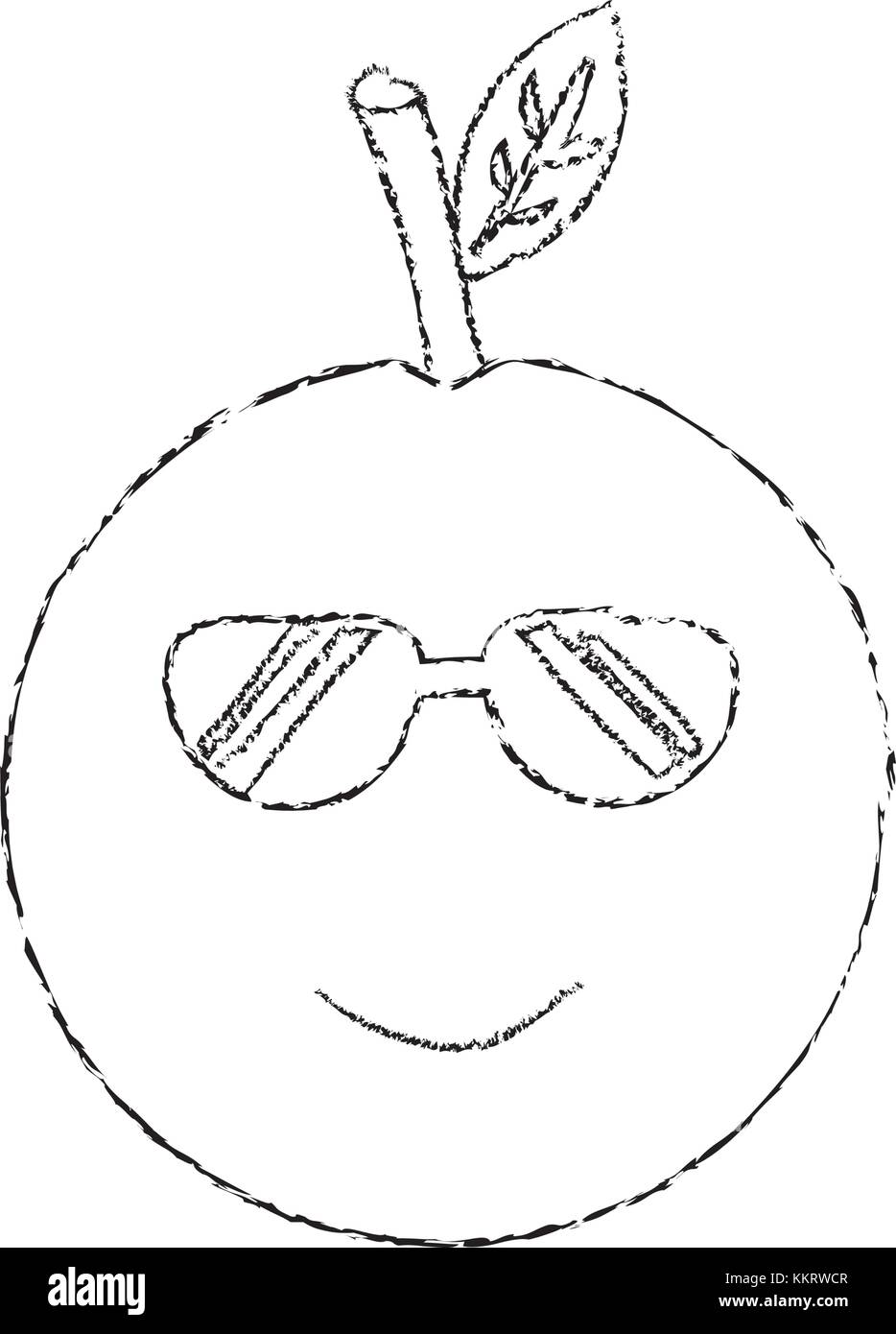 Cool emoji black and white stock photos images