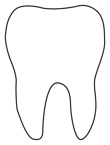 Tooth emoji coloring page free printable coloring pages