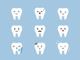 Toothbrush emoji toothpaste vector images over