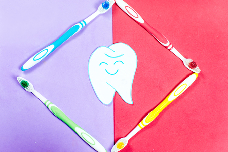 Oral hygiene coloring book stock photos and images