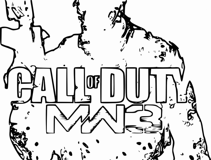 Call of duty coloring pages