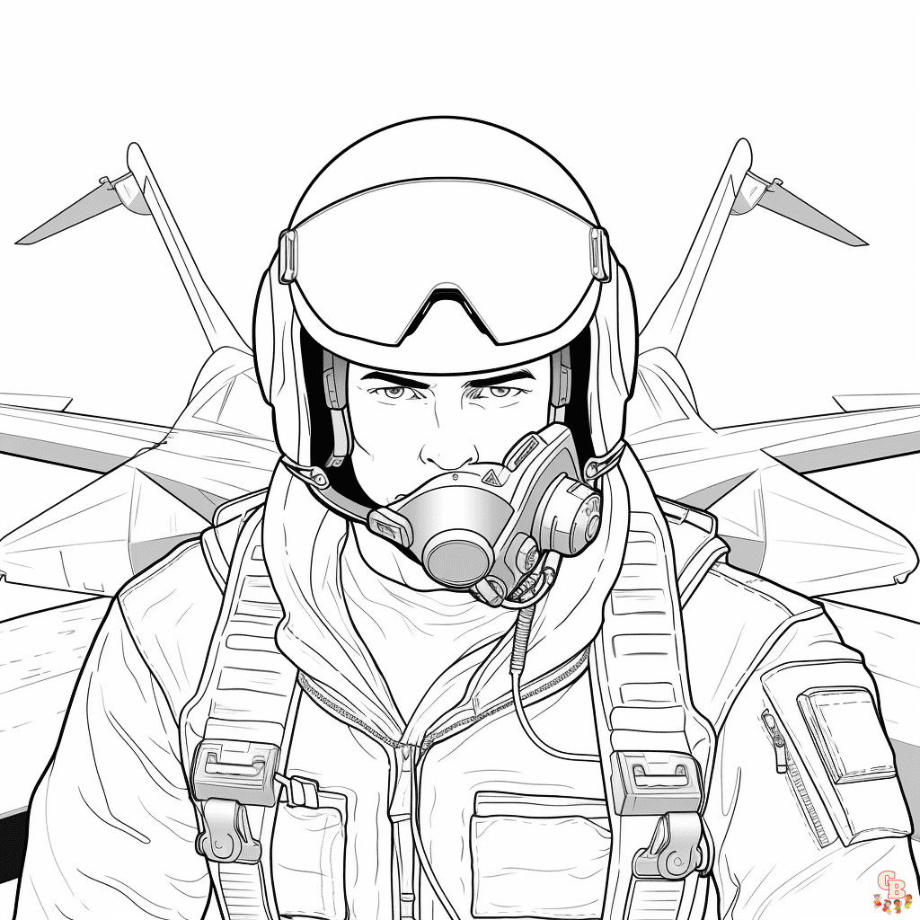 Printable top gun coloring pages free for kids and adults