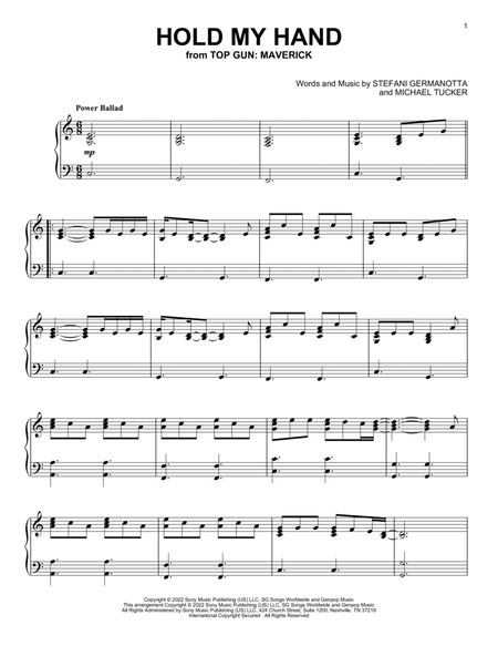 Hold my hand from top gun maverick by lady gaga