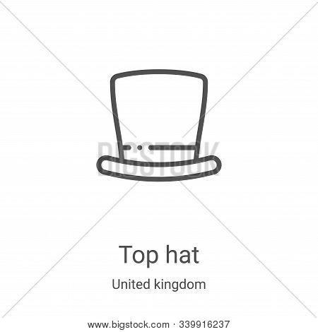 Top hat icon isolated vector photo free trial bigstock